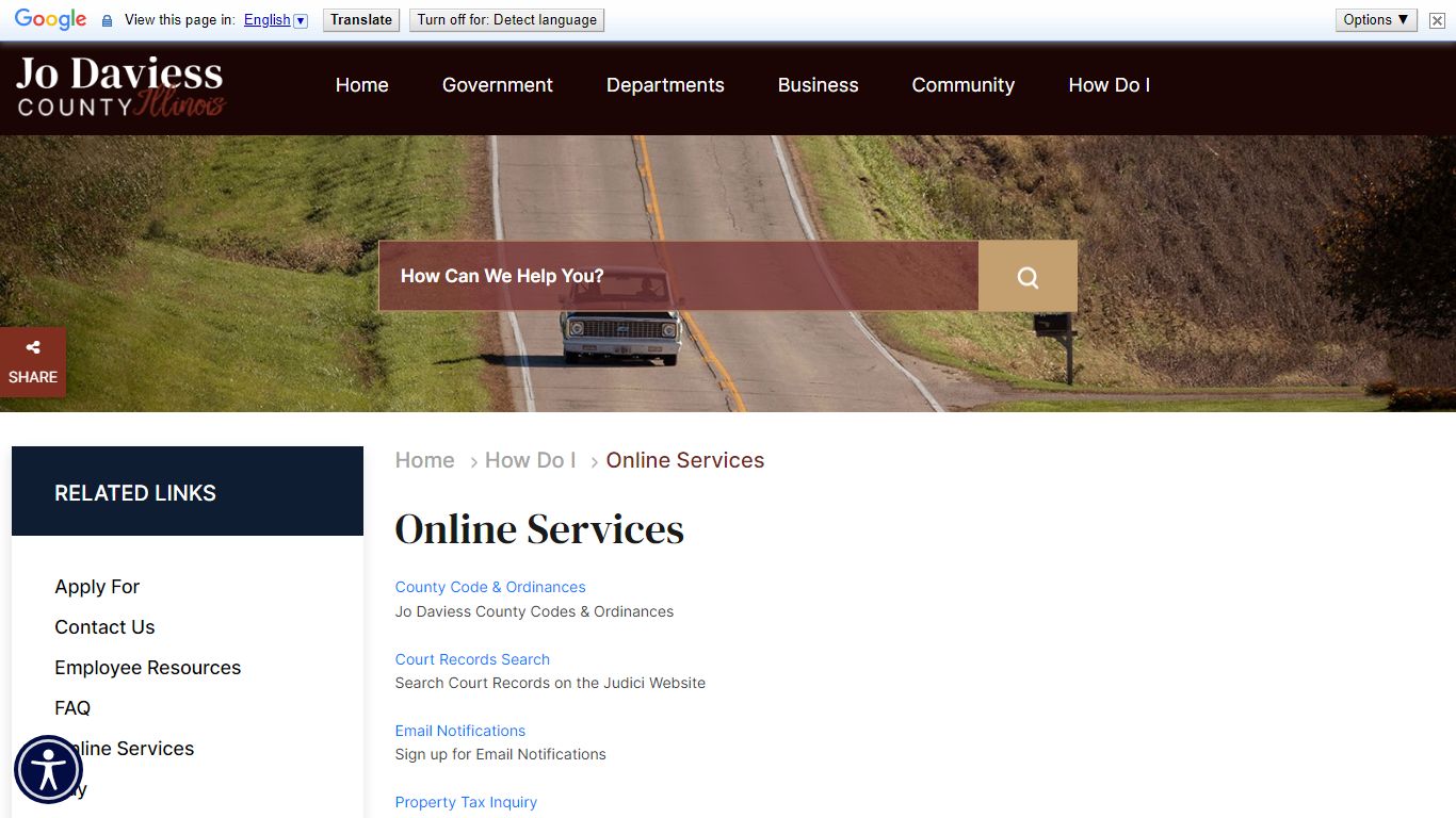 Online Services - Jo Daviess County, Illinois